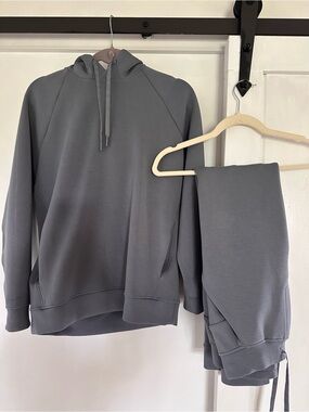 lululemon athletica Grey Track Pants & Hoodie Set